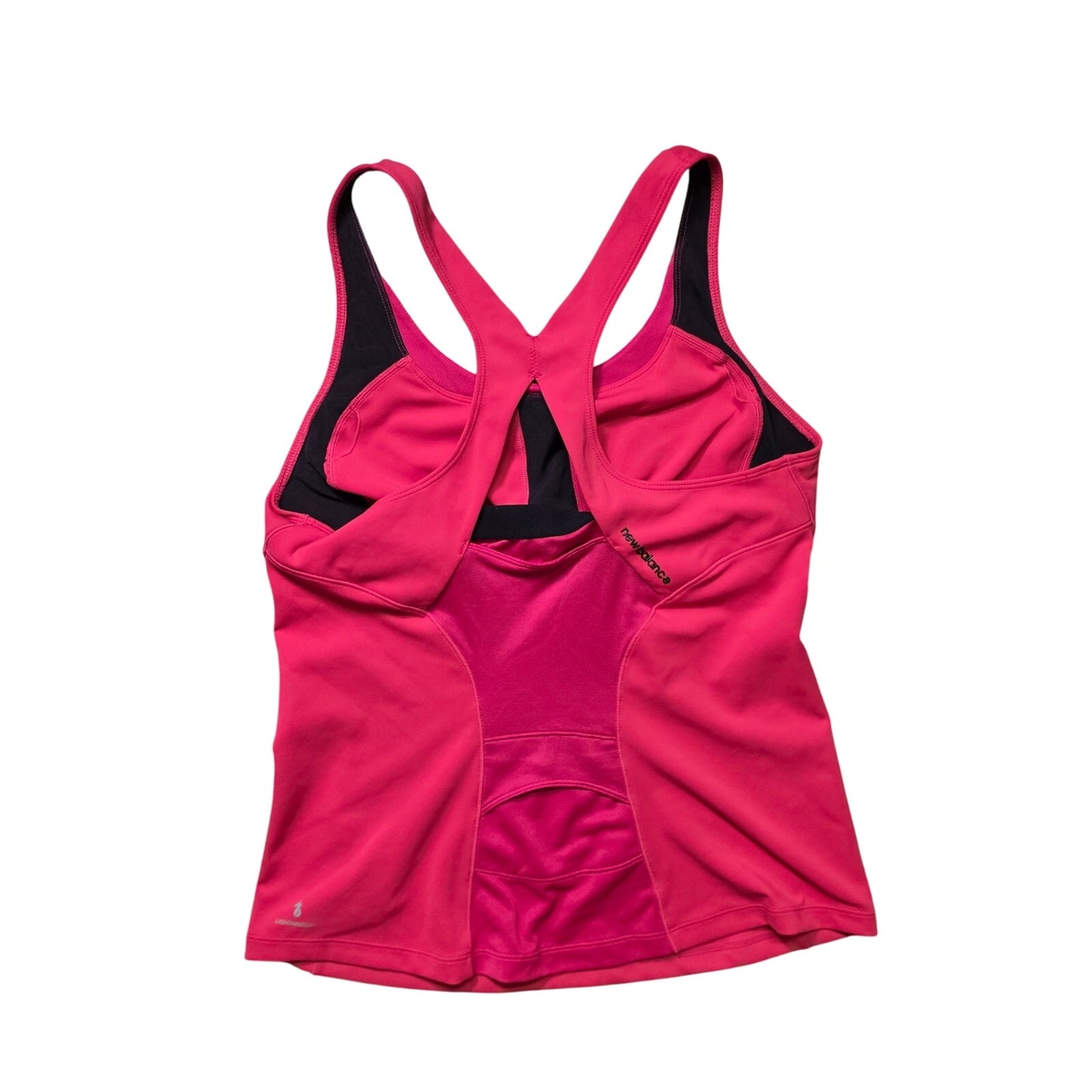 New Balance Lightning Dry Racerback Shelf Bra Tank Women’s Large Pink
