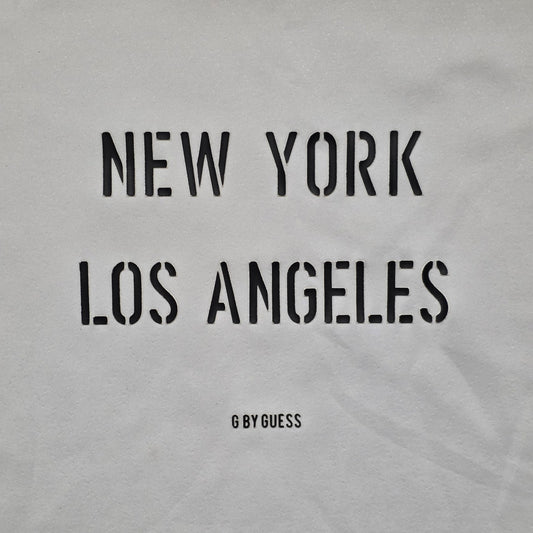 G by Guess New York Los Angeles T-Shirt Men’s M White Graphic Casual Tee
