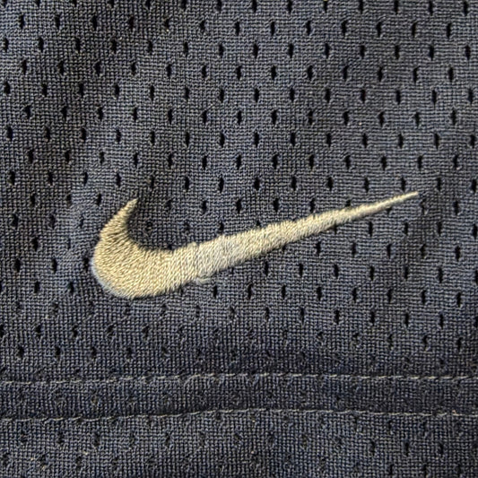 Nike Shorts Men’s L Blue Navy Fleece Dri Fit Gym Basketball Vintage Swoosh