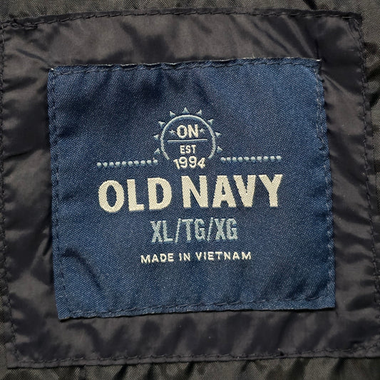 Old Navy Quilted Nylon Jacket Men XL Ink Blue