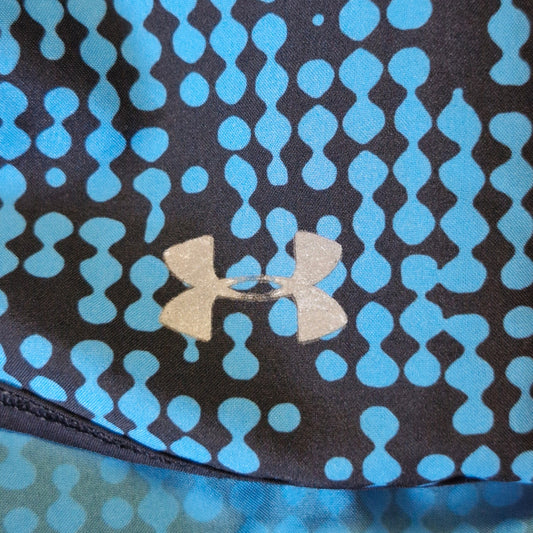 Under Armour HeatGear Perfect Pace Running Gym Shorts Women’s Medium Blue