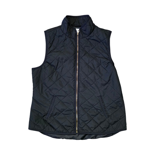 Old Navy Quilted Vest Women’s Large Black Lightweight Puffer Shell Casual Outerwear