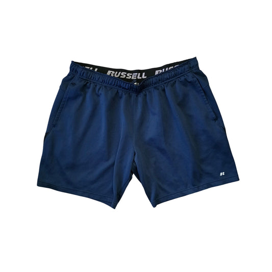 Russell Dri-Power Athletic Basketball Shorts Men’s XL Navy Blue & Black