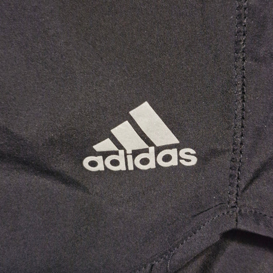 Adidas Response Climalite Running Shorts Women’s Size XL Black with Teal Stripes