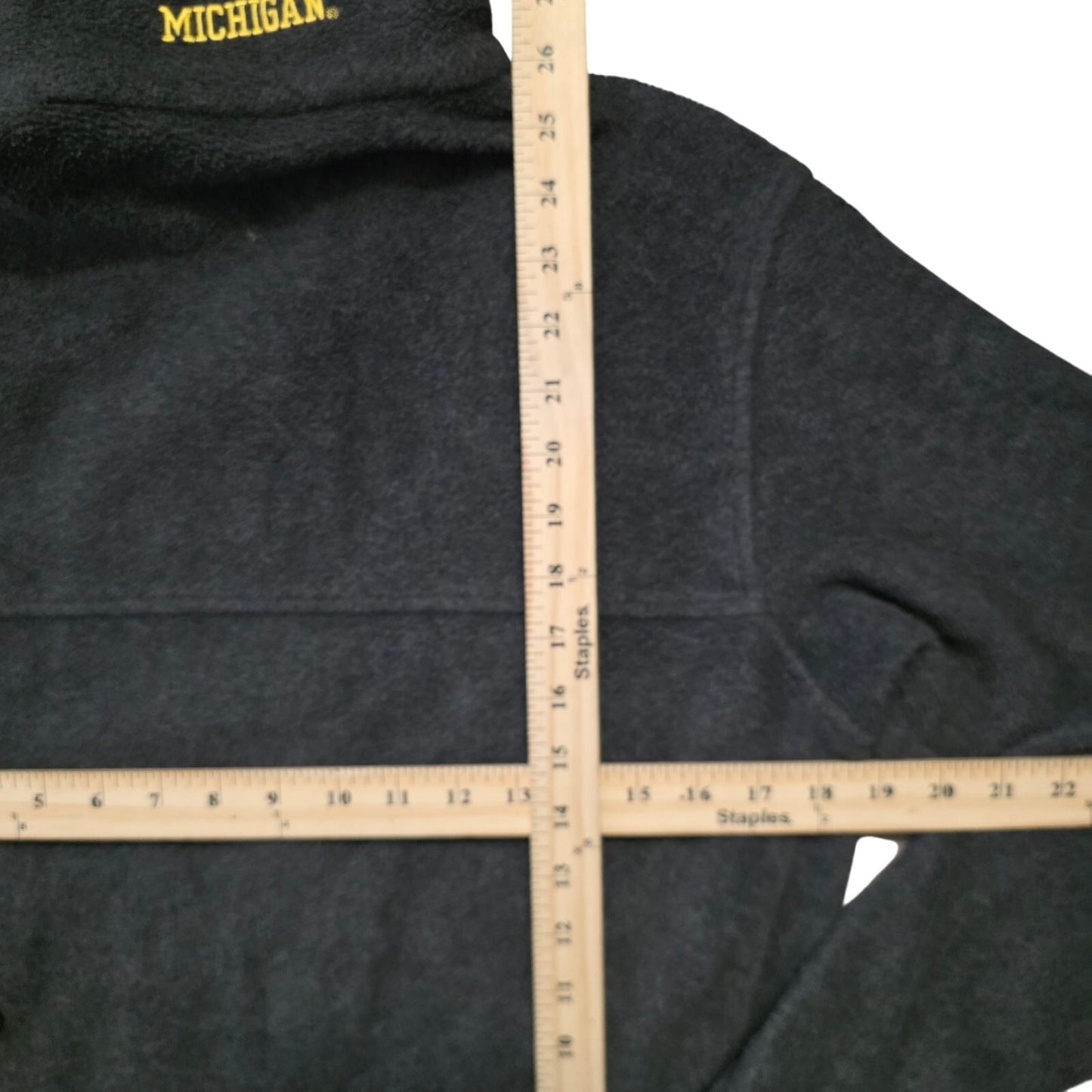 Columbia Michigan Wolverines Fleece Jacket Men’s S Gray Full Zip
