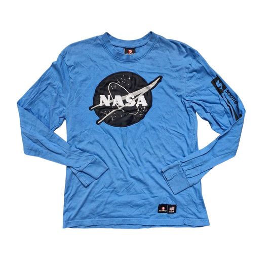 Vintage Southpole NASA Pullover Shirt Men’s Medium Blue Long Sleeve