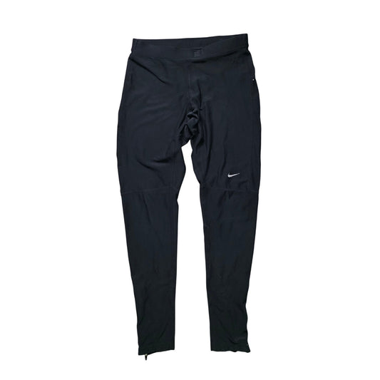 Nike Power Tech Running Tights Pants Women’s M Black Zip Ankle